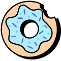 Donut - blue